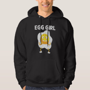 Cool Egg For Girls Kid Fried Baked Poached Protein Hoodie