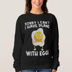 Cool Egg For Men Women Fried Baked Poached Protein Sweatshirt