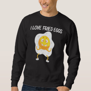 Cool Egg For Men Women Fried Baked Poached Protein Sweatshirt