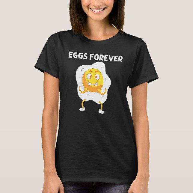 Cool Egg For Men Women Fried Baked Poached Protein T-Shirt (Front)