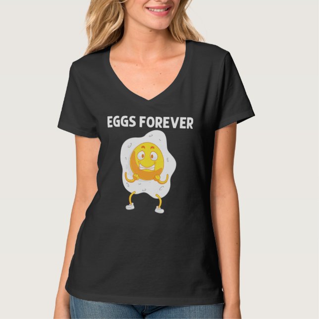 Cool Egg For Men Women Fried Baked Poached Protein T-Shirt (Front)