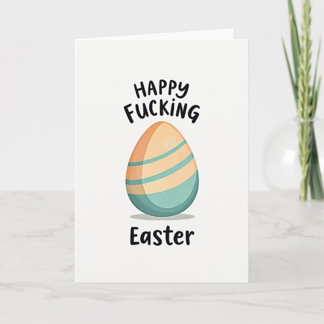 Cool Egg Funny Season Card (Front)