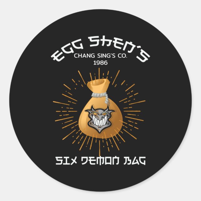 Cool - Egg Shen's Six Demon Bag Tee Long Sleeve  Classic Round Sticker (Front)