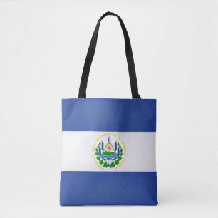 Cool El Salvador Flag Fashion Tote Bag
