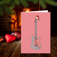Cool Electric Guitar Santa Pink 