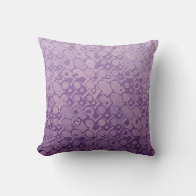 Cool elegant abstract light purple pillow (Front)