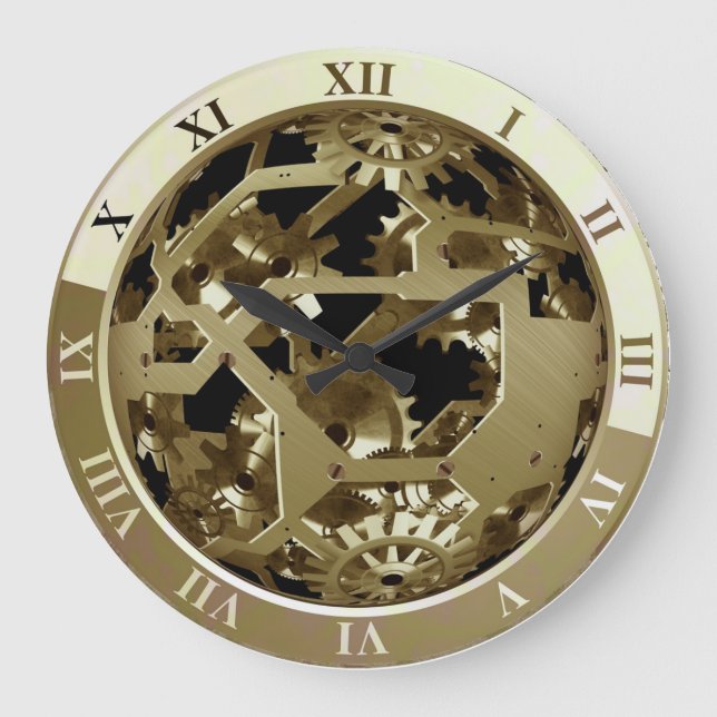 Cool Elegant and attractive Clock Gears Printed (Front)