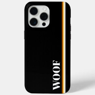 Cool Elegant Gay Bears Pride Flag Woof iPhone 15 Pro Max Case