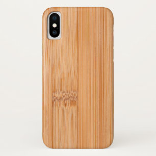 Cool elegant light brown bamboo wood print Case-Mate iPhone case