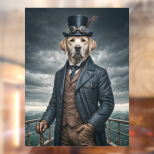 Cool Elegant Victorian Steampunk Labrador Dog Art