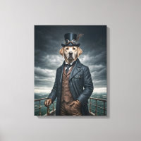 Cool Elegant Victorian Steampunk Labrador Dog Art