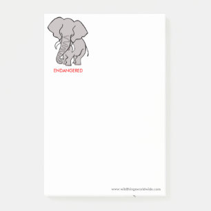 Cool ELEPHANT-Conservation - Wildlife warrior - Post-it Notes
