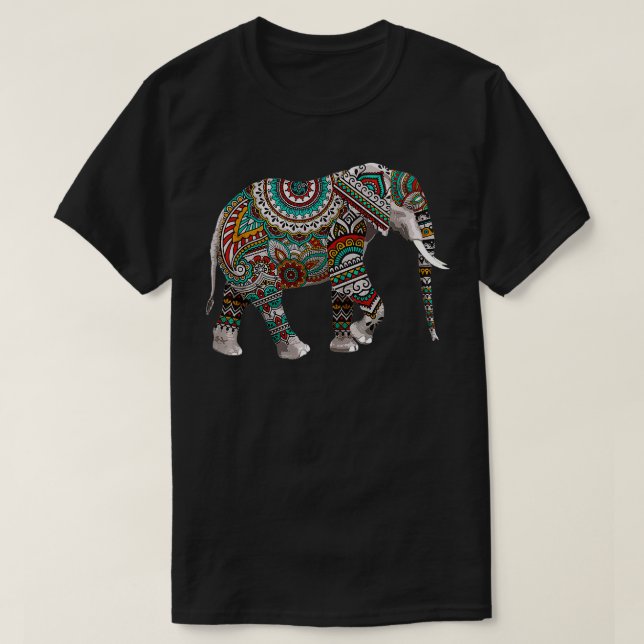Cool Elephant For Men Women African Animal Elephan T-Shirt (Design Front)
