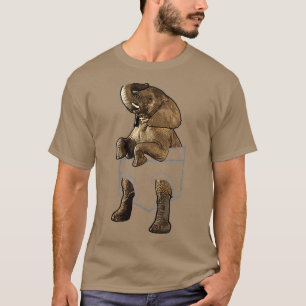 Cool Elephant For Men Women Pocket Animals Save El T-Shirt