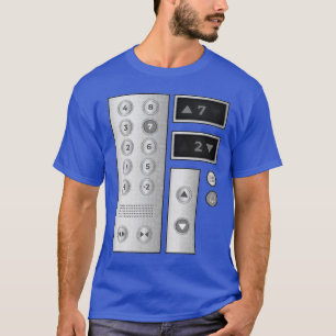 Cool Elevator Buttons Art Men Women Lift Halloween T-Shirt