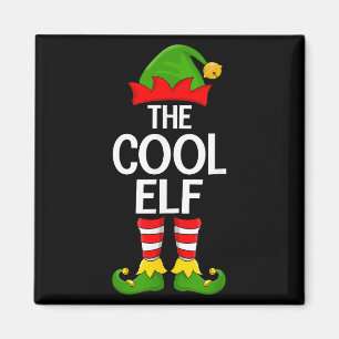Cool Elf Xmas Matching Family Elf Squad Christmas  Magnet