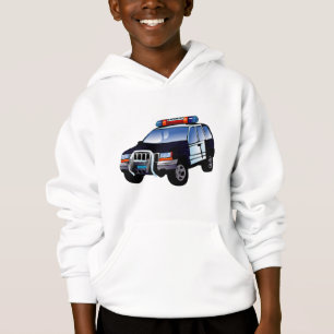 Cool Emergency Police Car Cartoon Design for Kids