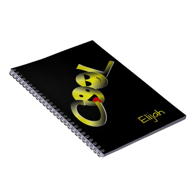 Cool Emoji (change name) Spiral Notebook (Right Side)