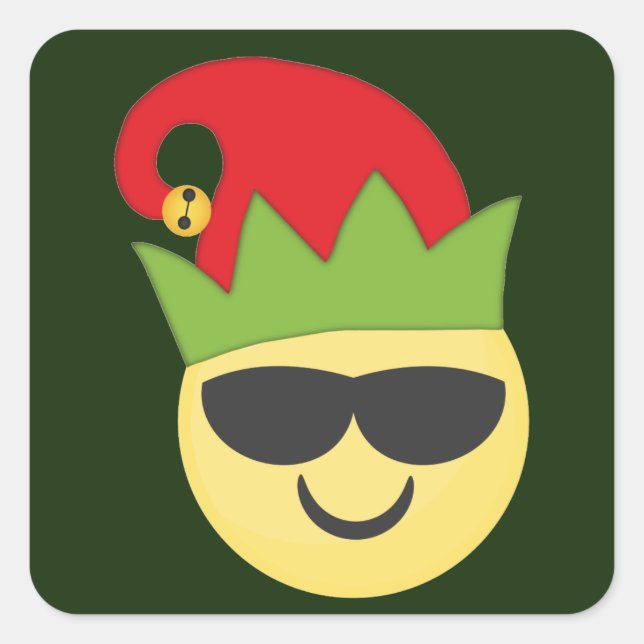 Cool Emoji Elf Stickers (Front)