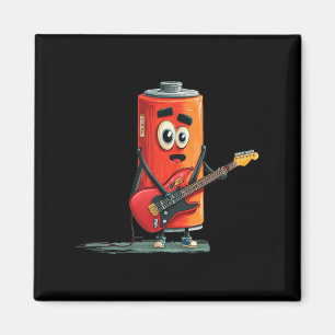Cool Energy Battery with Guitar for Rockn Roll Magnet