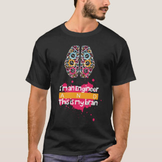  Cool engineer's brain T-Shirt design
