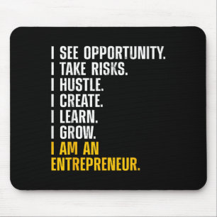Cool Entrepreneur Art For Men Women Ceo New Busine Mouse Pad