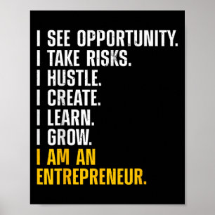 Cool Entrepreneur Art For Men Women Ceo New Busine Poster