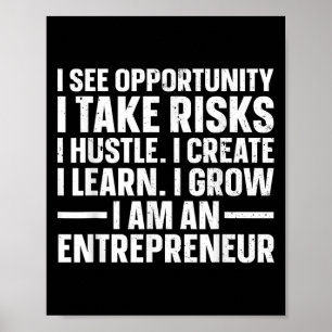 Cool Entrepreneur Art For Men Women Young New Busi Poster