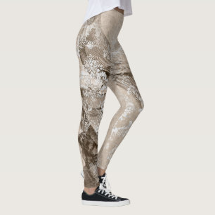 Cool Ephemera Pattern Leggings - Abstract Cute