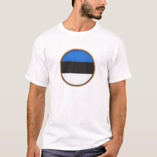 Cool Estonia Flag Seal T-Shirt