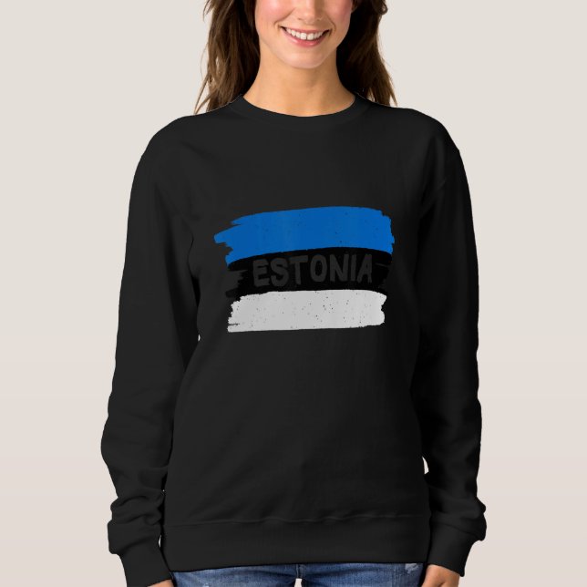 Cool Estonia Flag Sweatshirt (Front)