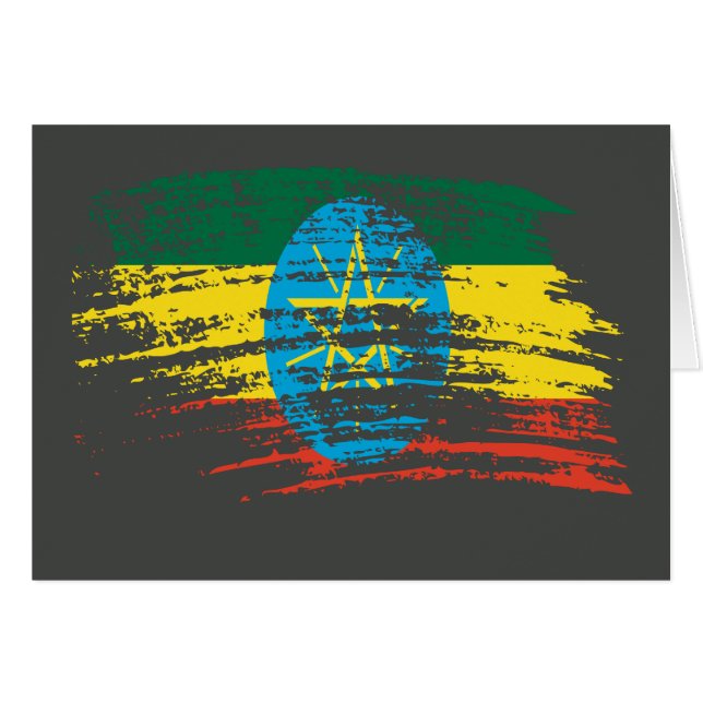 Cool Ethiopian flag design (Front Horizontal)