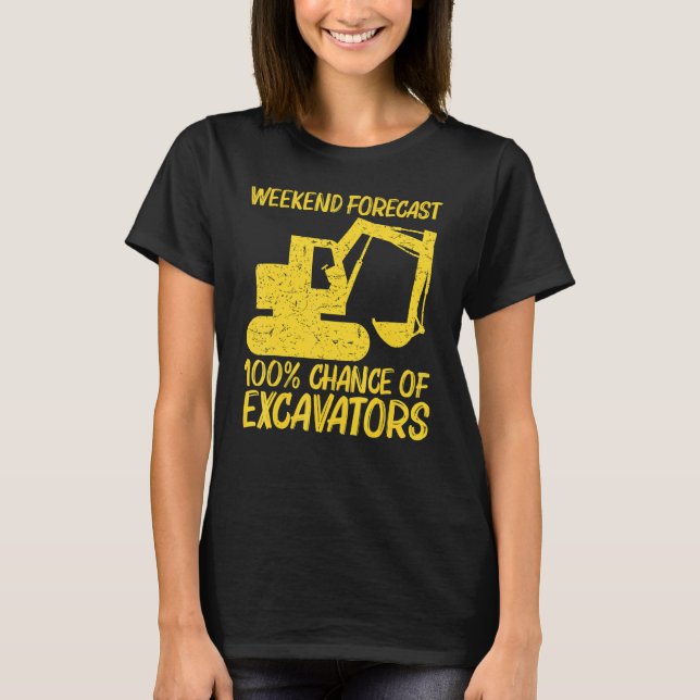 Cool Excavator For Men Women Heavy Equipment Opera T-Shirt (Front)