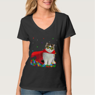 Cool Exotic Autism Awareness Graphic Cat T-Shirt