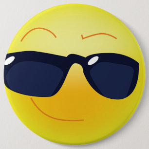 COOL FACE 6 CM ROUND BADGE