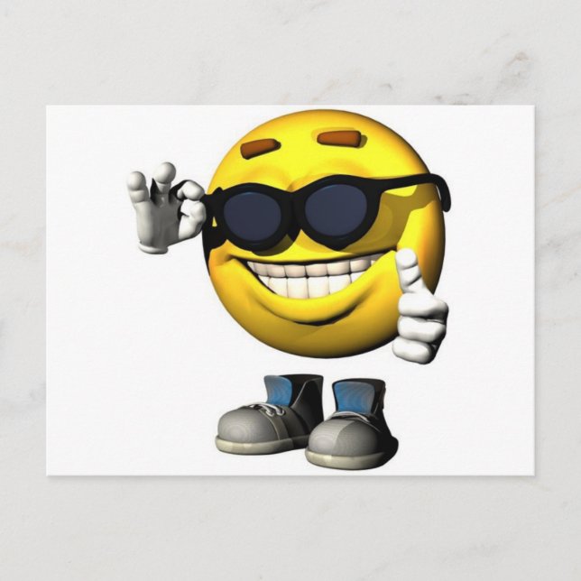 cool face postcard (Front)