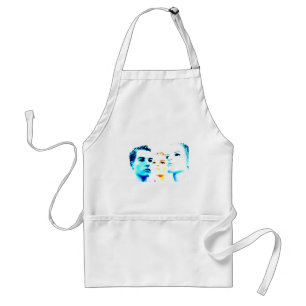 Cool faces (three) friends, minimalist design standard apron