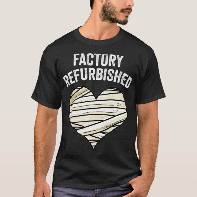Cool Factory Refurbished Heart Funny Open Heart Su T-Shirt (Front)