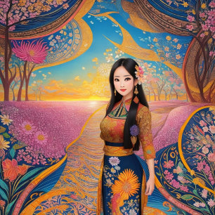 Cool Facts About Retro Bali Batik Design -  Sweatshirt