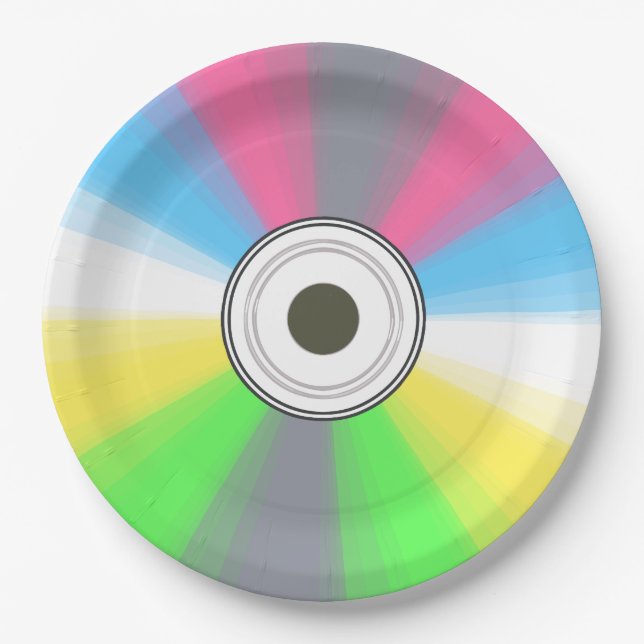 Cool Fake CD Paper Plate (Front)
