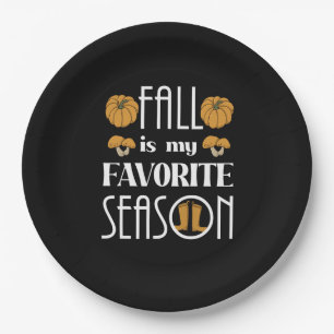 Cool Fall Paper Plate