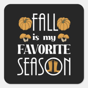 Cool Fall  Square Sticker
