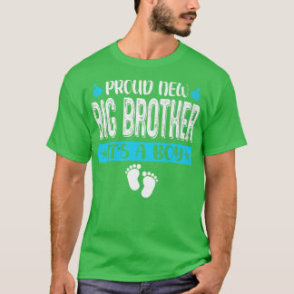 Cool Family Proud New Big Brother It's A Boy Gende T-Shirt