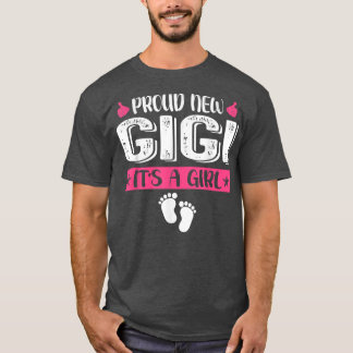 Cool Family Proud New Gigi It's A Girl Gender Reve T-Shirt