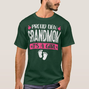 Cool Family Proud New Grandmom It's A Girl Gender  T-Shirt