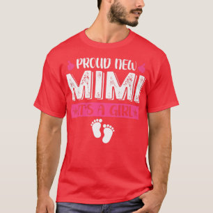 Cool Family Proud New Mimi It's A Girl Gender Reve T-Shirt