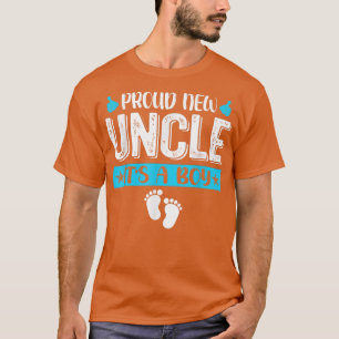 Cool Family Proud New Uncle It's A Boy Gender Reve T-Shirt