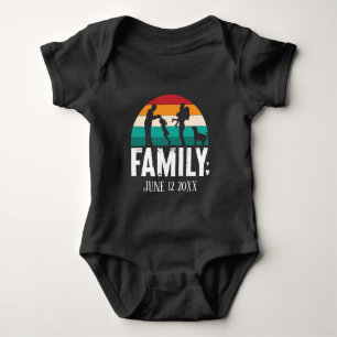 Cool Family reunion add name  Baby Bodysuit