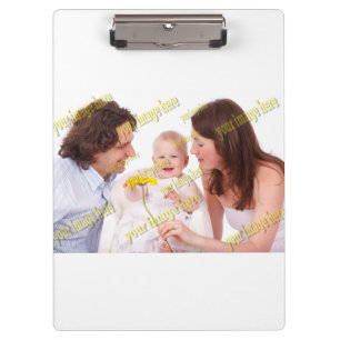 Cool Family Stylish Fab Photo Collage Clipboard