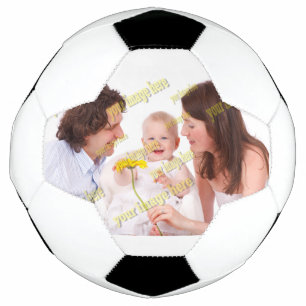 Cool Family Stylish Fab Photo Collage Soccer Ball